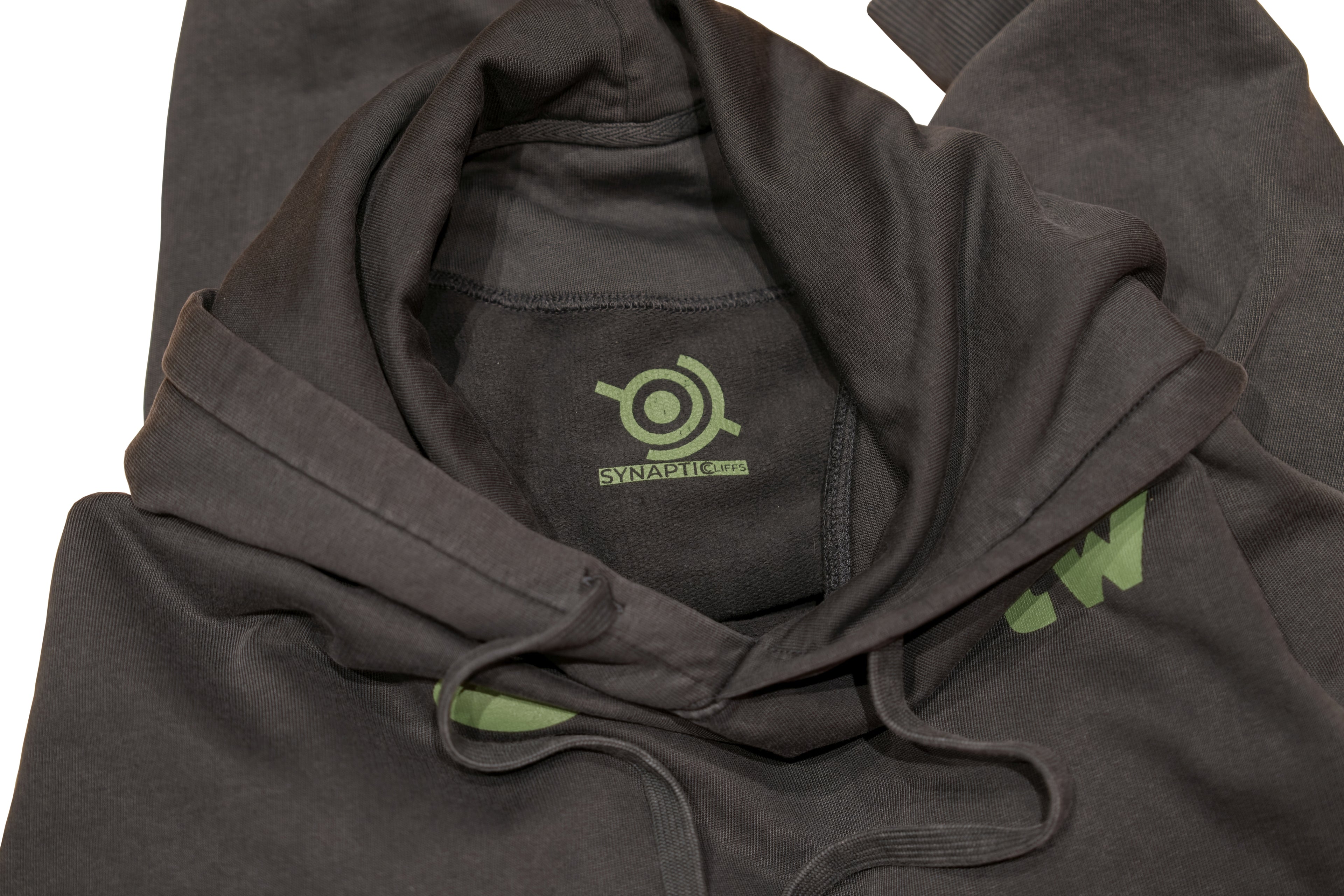 Oversize-Hoodie with a green 'arps ftw' print